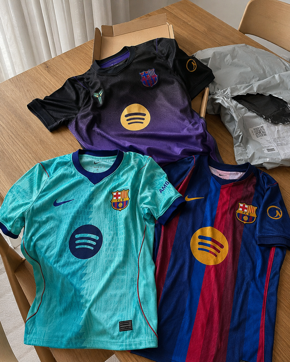 Customer wearing a MATCHWEEK football jersey